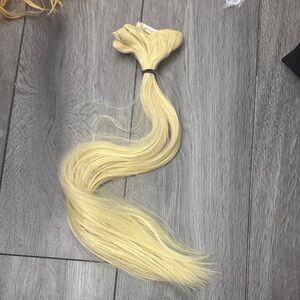 Blonde Hair Extension clip ins